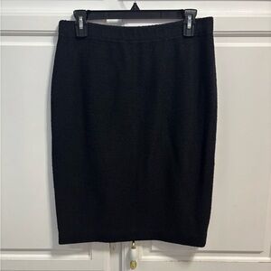 St. John Collection By Marie Gray Black Santana Knit Skirt Size 10